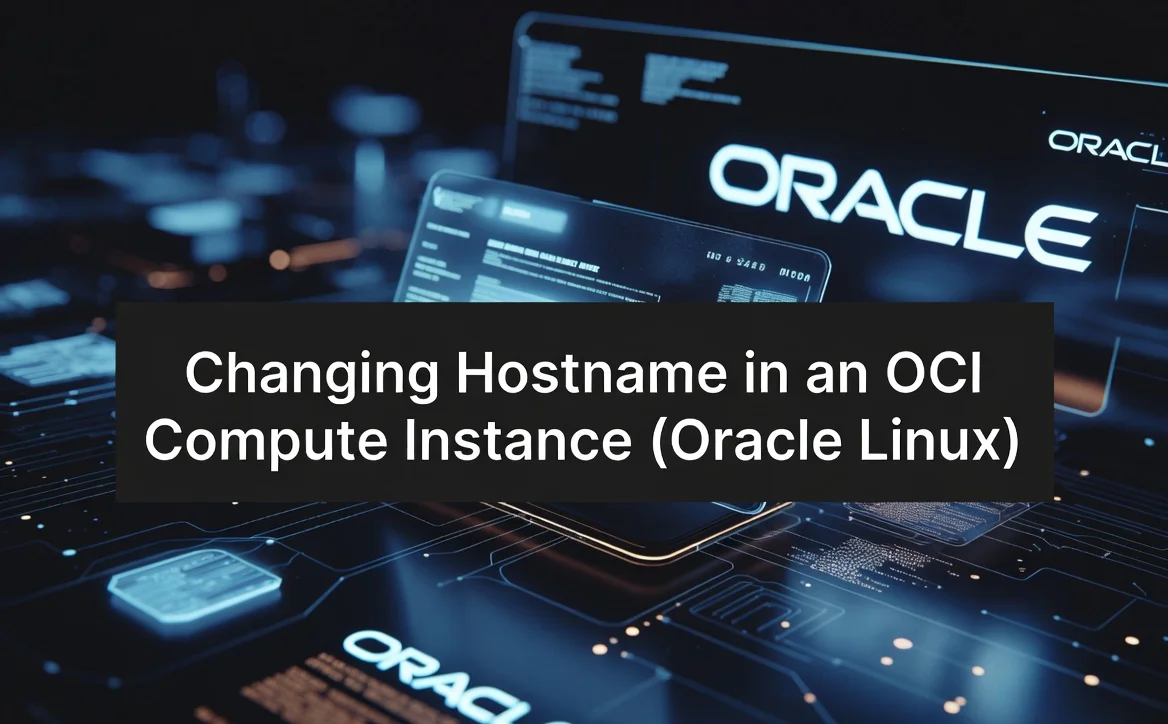 Changing Hostname in an OCI Compute Instance (Oracle Linux)