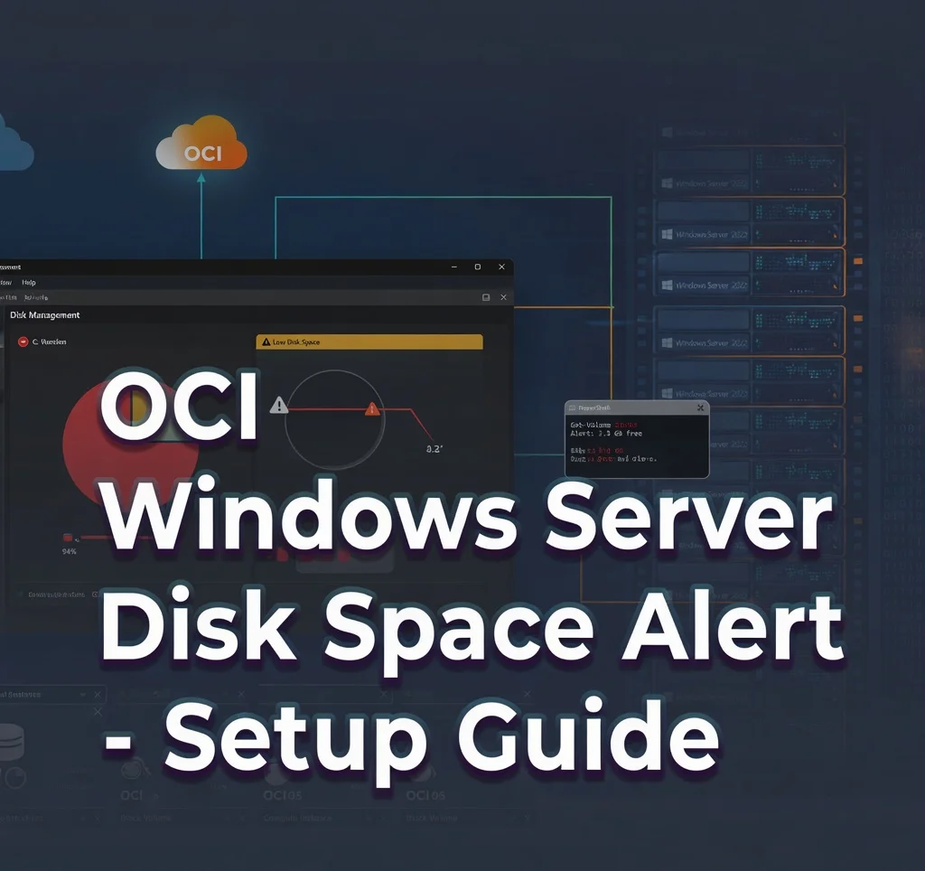 OCI Windows Server Disk Space Alert - Setup Guide